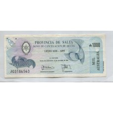 ARGENTINA EC. 074 BONO BILLETE DE EMERGENCIA SALTA